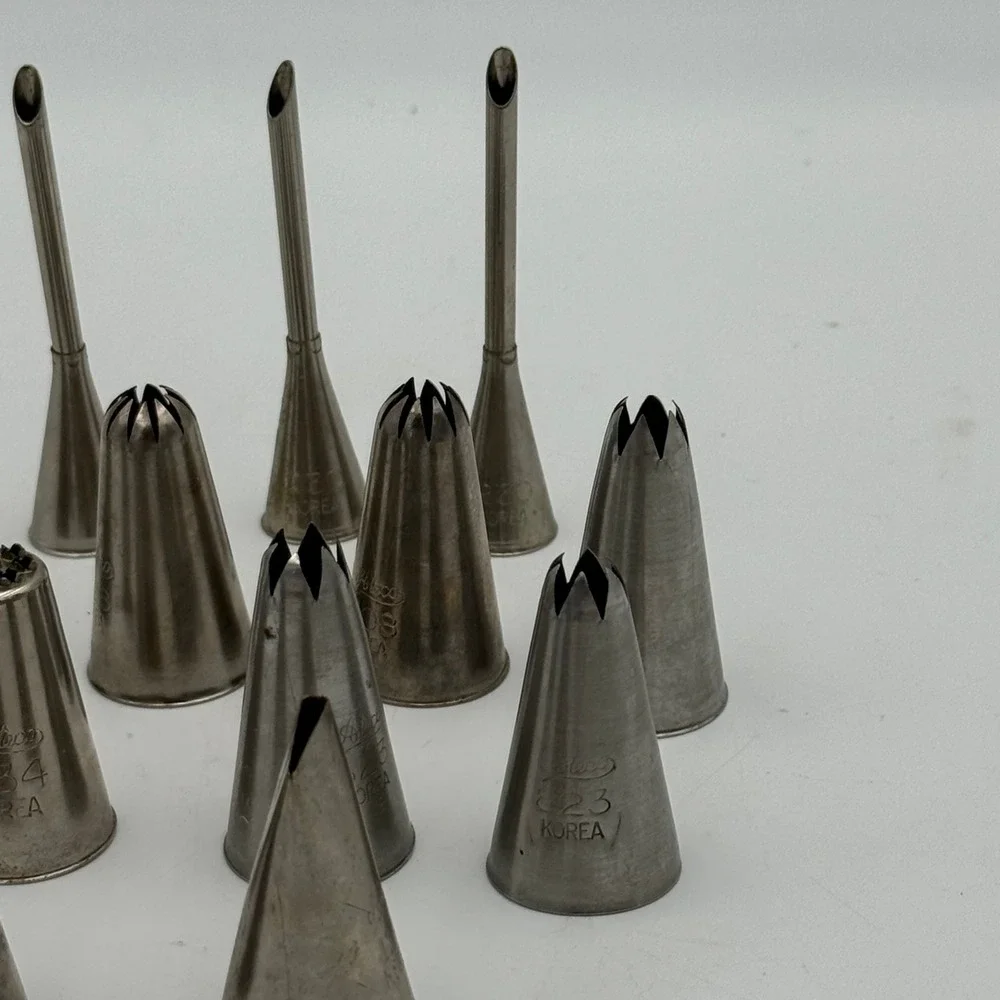 Ateco Stainless Steel Piping Tips Lot Assorted Cake Decorating Tips 823 234 808